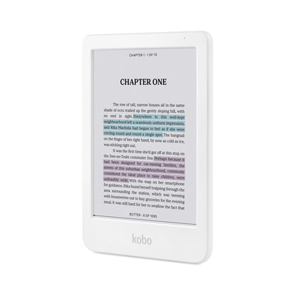 Kobo Clara Colour 6" eReader 16GB with E-Ink Colour Display (White)