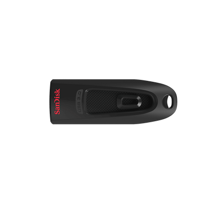 SanDisk Ultra USB 3.0 Flash Drive CZ48 256GB USB3.0 Black - Stylish Sleek Design 5 Years Warranty