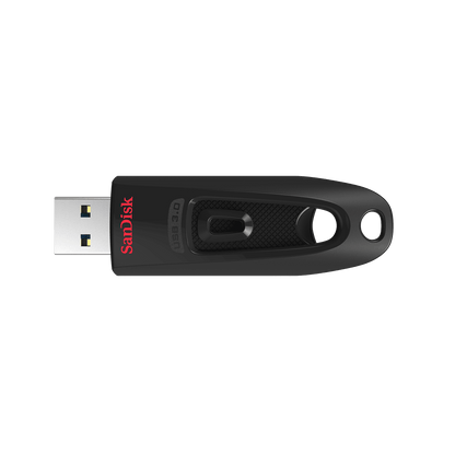 SanDisk Ultra USB 3.0 Flash Drive CZ48 256GB USB3.0 Black - Stylish Sleek Design 5 Years Warranty