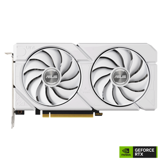 Asus Dual NVIDIA Geforce RTX 4060 Ti Evo White OC Edition 8GB GDDR6 Graphics Card 3 Years Warranty