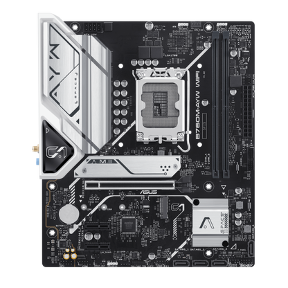Asus B760M-AYW WIFI mATX Motherboard | Intel Socket LGA1700 - B760 Chipset