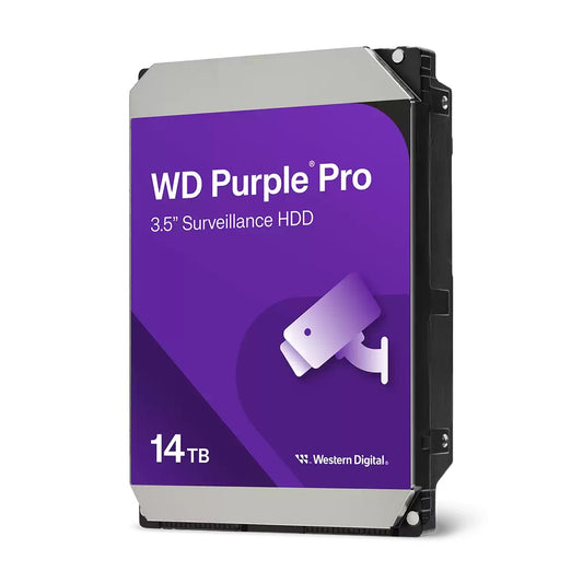 WD Purple Pro 14TB Surveillance HDD 3.5" SATA 512MB Cache 7200rpm 5 Years Warranty