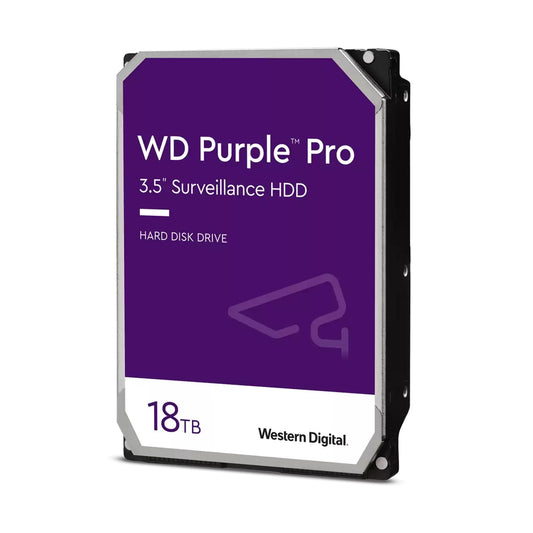 WD Purple Pro 18TB Surveillance HDD 3.5" SATA 512MB Cache 7200rpm 5 Years Warranty