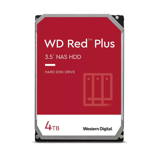 WD Red Plus 4TB HDD 3.5" NAS 256Mbs 5400rpm 3 Years Warranty