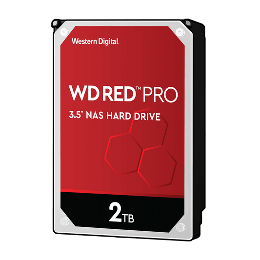 WD Red Pro 2TB NAS HDD 3.5" SATA 64MB Cache 7200rpm (5 Years Warranty)