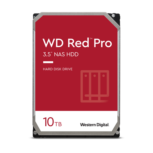 WD Red Pro 10TB NAS HDD 3.5" SATA 256MB Cache 7200rpm 5 Years Warranty